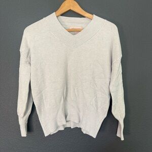 Ice Blue V-Neck Sweater